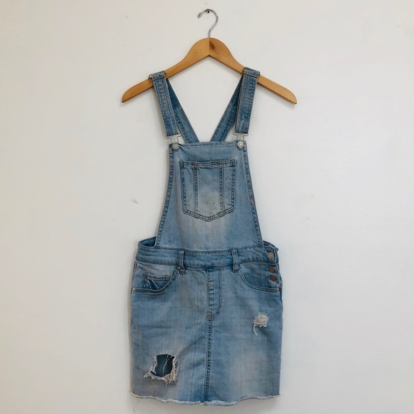 refuge Dresses & Skirts - Refuge Overall Skirt Denim Skirtall